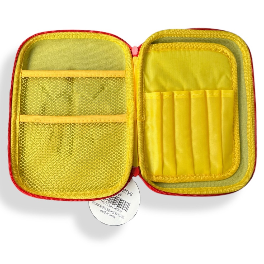 NWT ALIEN FRESH JERKY Baker CA EVA Zipper Embossed Hard Case Pencil Pouch - Picture 3 of 6